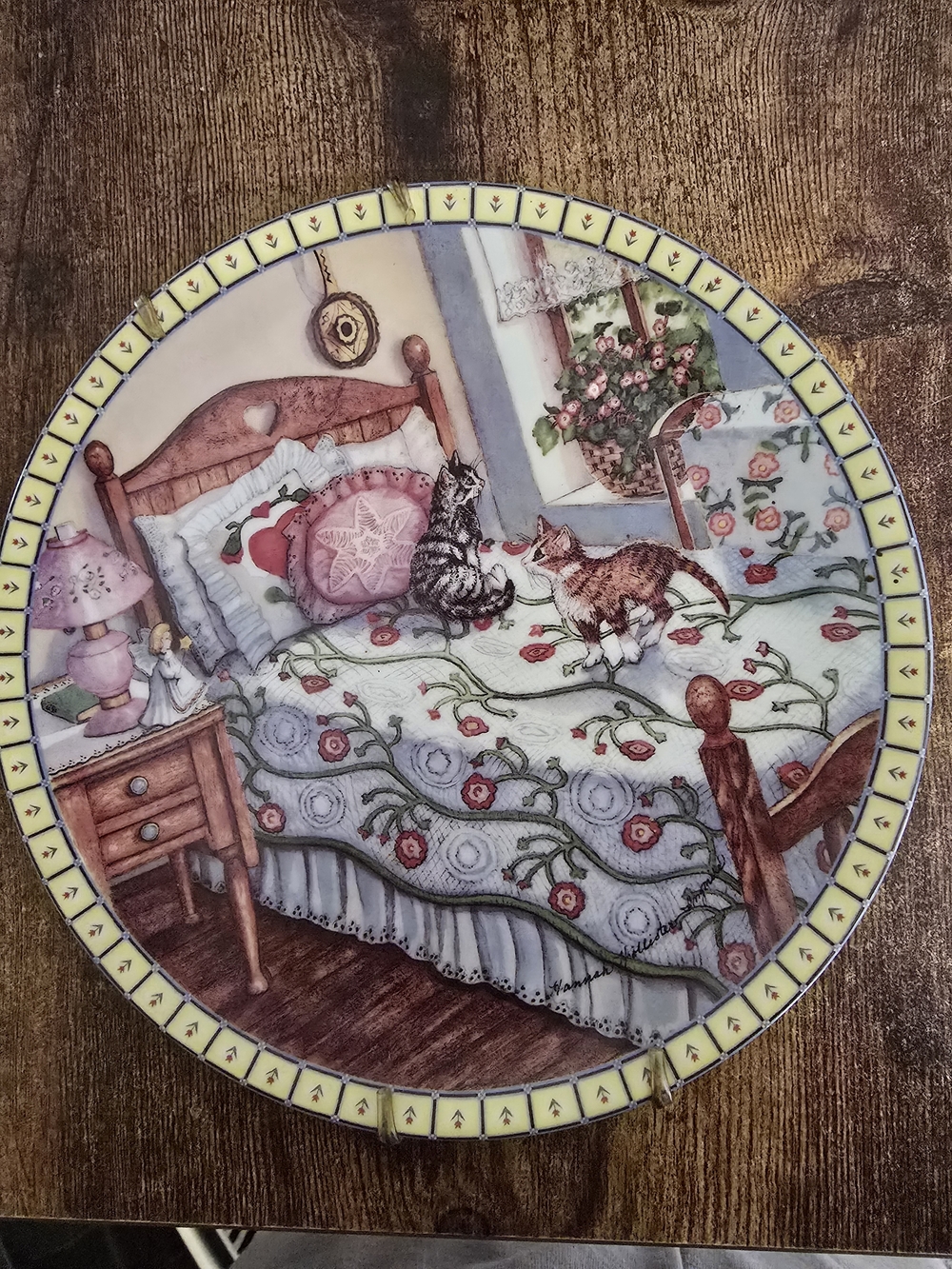 Vintage 1991 Knowles Chiba Plate Entitles "A Sunny Spot"